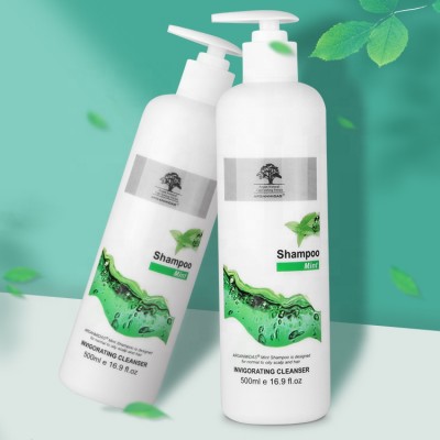 Private Label Natural Organic Anti Lice Mint Hair Shampoo Herbal Formula Peppermint Sulfate Free Shampoo OEM